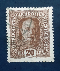 Австро-Венгрия 1916 император Франц Иосиф  Sc# 151 Used