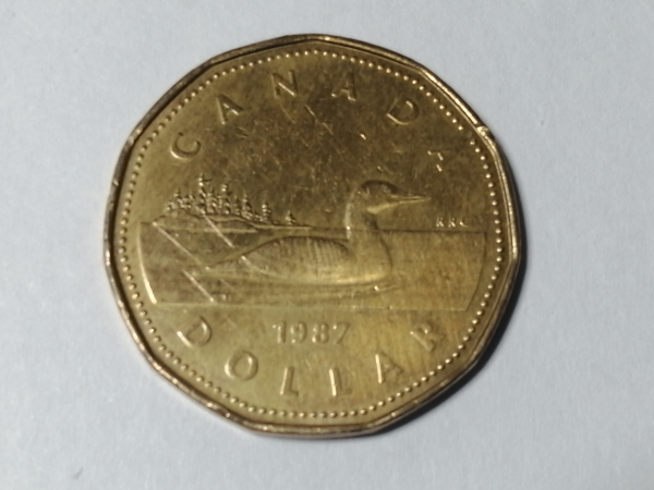 Канада, 1 доллар, 1987 год, Состояние XF; -203-