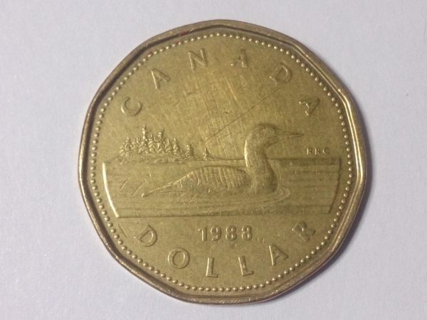 Канада, 1 доллар, 1988 год, Состояние XF; -203-