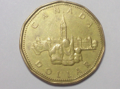 Канада 1 доллар, 1992 125 лет Конфедерации Канада; Состояние XF+; -203-