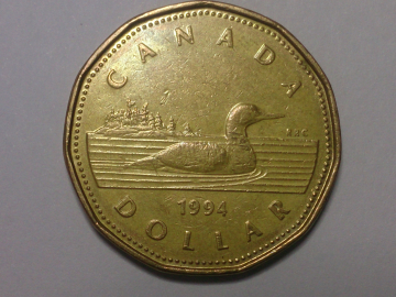 Канада, 1 доллар, 1994 год; Состояние XF; -203-