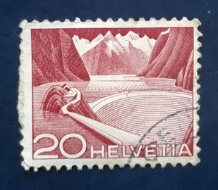 Швейцария 1949 Водохранилище Гримзель Sc# 332 Used