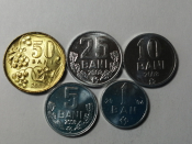 Молдавия, Молдова, Набор из 5 монет по годам выпуска: 2004 - 2008, без повторов !!!