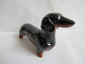 Такса гладкошерстная темная собака ,авторская керамика,Вербилки - вид 1