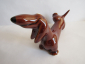 Такса писающая коричневая  собака ,авторская керамика,Вербилки - вид 4