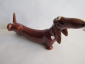 Такса писающая коричневая  собака ,авторская керамика,Вербилки - вид 5