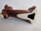 Такса писающая коричневая  собака ,авторская керамика,Вербилки - вид 6