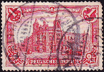 Германия , рейх . 1918 год . Главное почтовое отделение, Берлин , 1 м . Каталог 150 € . (1)