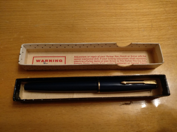 Ручка Parker золотое перо 14 К 585 проба Англия 1960-1970 годы. 
