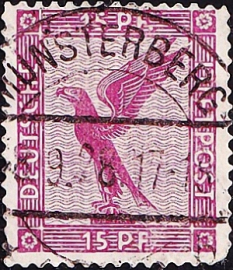  Германия , Рейх . 1927 год . Орел . Каталог 3,0 £.