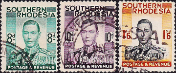 Родезия Южная 1937 год . King George VI (1895-1952) , часть серии . Каталог 11,25 £.