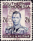 Родезия Южная 1937 год . Король Георг VI . 2,6 s . Каталог 8,50 £ . (4)