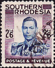 Родезия Южная 1937 год . Король Георг VI . 2,6 s . Каталог 8,50 £ . (6)
