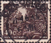 Цейлон 1954 год . Каучуковые деревья . Каталог 1,30 €.