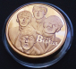 Коллекционная монета "THE BEATLES" В КАПСУЛЕ. ЗОЛОТО 24К. ПРУФ - вид 1
