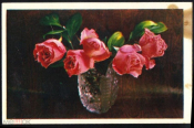 Открытка СССР 1976 г. С днем рождения. Цветы, Ваза. фото Г. Костенко подписана