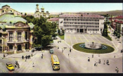 Открытка 1978 г Болгария 1978 Варна здание городского совета театр архитектура фонтан транспорт