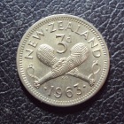 Новая Зеландия 3 пенса 1963 год.