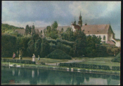 Отктытка Польшя 1960-е г. Олива - Фрагмент парка Я. Уклеевский чистая