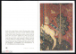 Открытка Дания. 1970-е г. Дама с единорогом. Деталь гобелена зайцы. изд. Юнисеф. Чистая. Двойная - вид 1