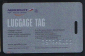 Пластиковая дисконтная карта/ Aeroflot Bonus.Luggage tag. Silver - вид 1