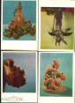 Набор открыток Литва 1971 г. Вильнюс коллекция черти черт нечистая сила 15 шт полный без обложки - вид 6