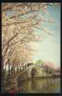 Открытка Китай 1950-е г. КНР. Весна в парке Хэнъюнь на берегу озере. Тай-ху. провинция Цзянсу чистая