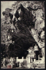 Открытка Китай 1950-е г. Храм в скале. Гора буддизм, восток чистая