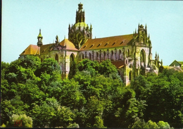 Открытка Прага Чехословакия 1960-е г. Кладруби - Монастырская церковь ф. Ладислав Нойберт чистая