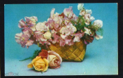 Открытка СССР 1977 г. Цветы, букет, флора. Поздравляю. ф. Стейнерта подписана