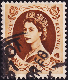 Великобритания 1958 год . Queen Elizabeth II , 1 s. (1)