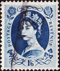 Великобритания 1958 год . Queen Elizabeth II , 1,6 s . Каталог 0,6 €.