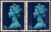 Великобритания 1969 год . Queen Elizabeth II , 1,6 s. Каталог 1,6 £