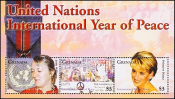Гренада 2004 год . Международный год мира , Мини-Блок . Каталог 6,50 €.