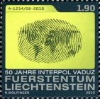 Лихтенштейн 2010 Общественные юбилеи 50 лет Интерполу 1562 MNH