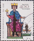 Германия 1994 год . Император Фридрих II (13-я миниатюра, 
