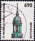 Германия 1996 год . Церковь Святого Михаила, Гамбург . Каталог 4,0 € (1)