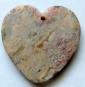 Кулон (подвеска) в форме сердца из натурального кружевного агата - вид 3