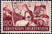 Лихтенштейн 1938 год .Замок Гутенберга , 1,20 fr . Каталог 40,0 €.