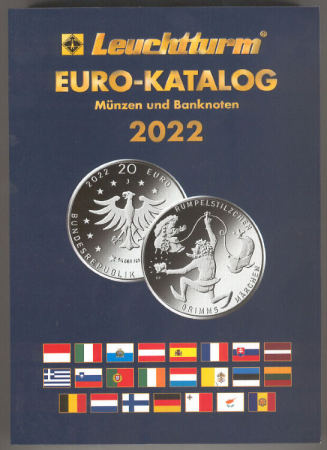Leuchtturm. Каталог банкнот и монет евро 1999-2022 гг. Издание на немецком языке