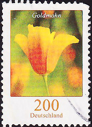 Германия 2006 год . Эшшольция калифорнийская - Калифорнийский мак . Каталог 3,60 € (3)