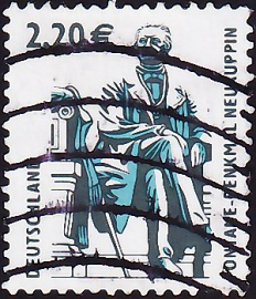 Германия 2003 год . Памятник Фонтане, Нейруппин . Каталог 5,0 €.