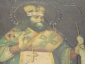 старинная икона на металле святой Феодосий Черниговский святитель церковь, религия - вид 2