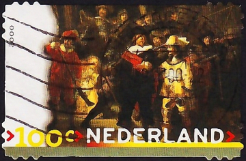 Нидерланды 2000 год . "Ночной дозор" Рембрандта (1606-1669) . Каталог 1,3 £ .
