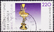 Германия 2000 год . Серебряный настольный фонтан, 1652-53 . Каталог 2,20 €.