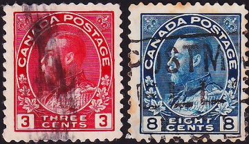 Канада 1923-25 г . King George V . Каталог 16,3 €.