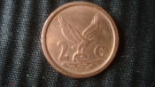 2 цента Южная Африка.1996 г.
