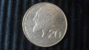 20 центов Кипр 1994 г. Древнегреческий философ Зенон.