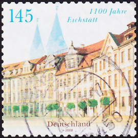 Германия 2008 год . Площадь резиденции и кафедральный собор, Айхштетт . Каталог 5,0 £. (1)