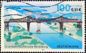 Германия 2001 год . Железнодорожный мост, Рендсбург . Каталог 1,20 £.